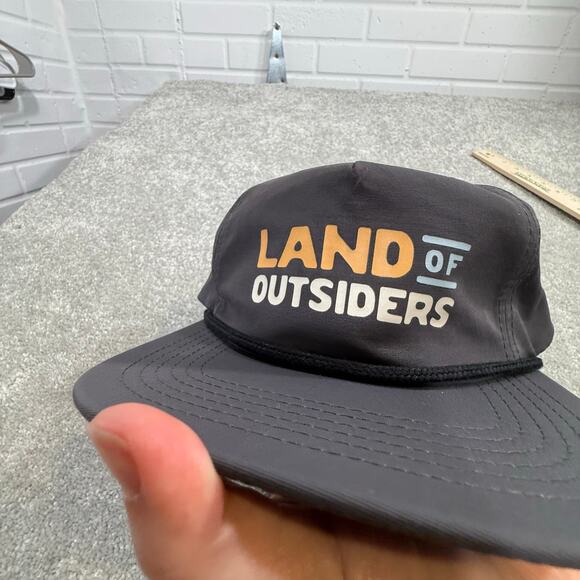 Brist Blanks Land of Outsiders Michigan Hat Gray Baseball Cap Nylon Adjustable - Picture 5 of 11